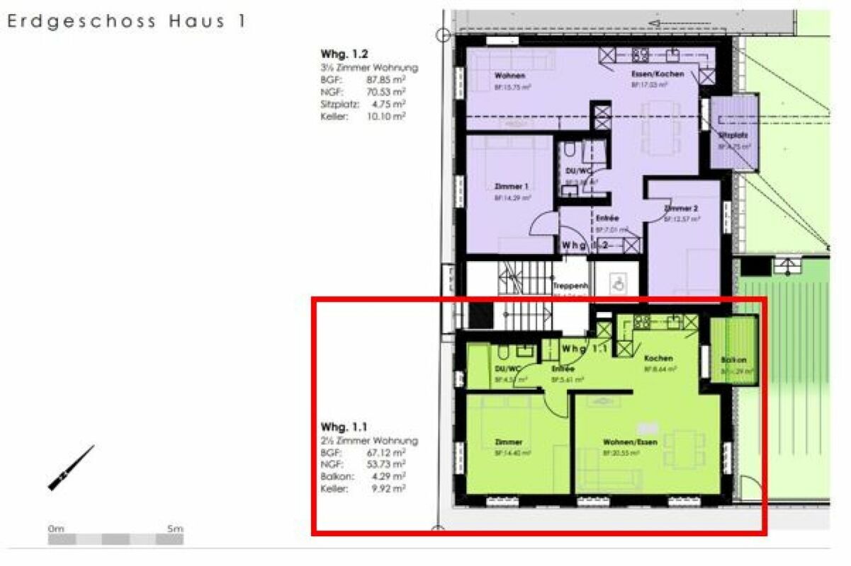 moderne 2.5-Zi. Neubauwohnung